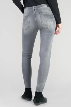 Le Temps des Cerises Roche Pulp Slim Taille Haute 7/8Eme Jeans Gris N°2-Femme Coupe Slim