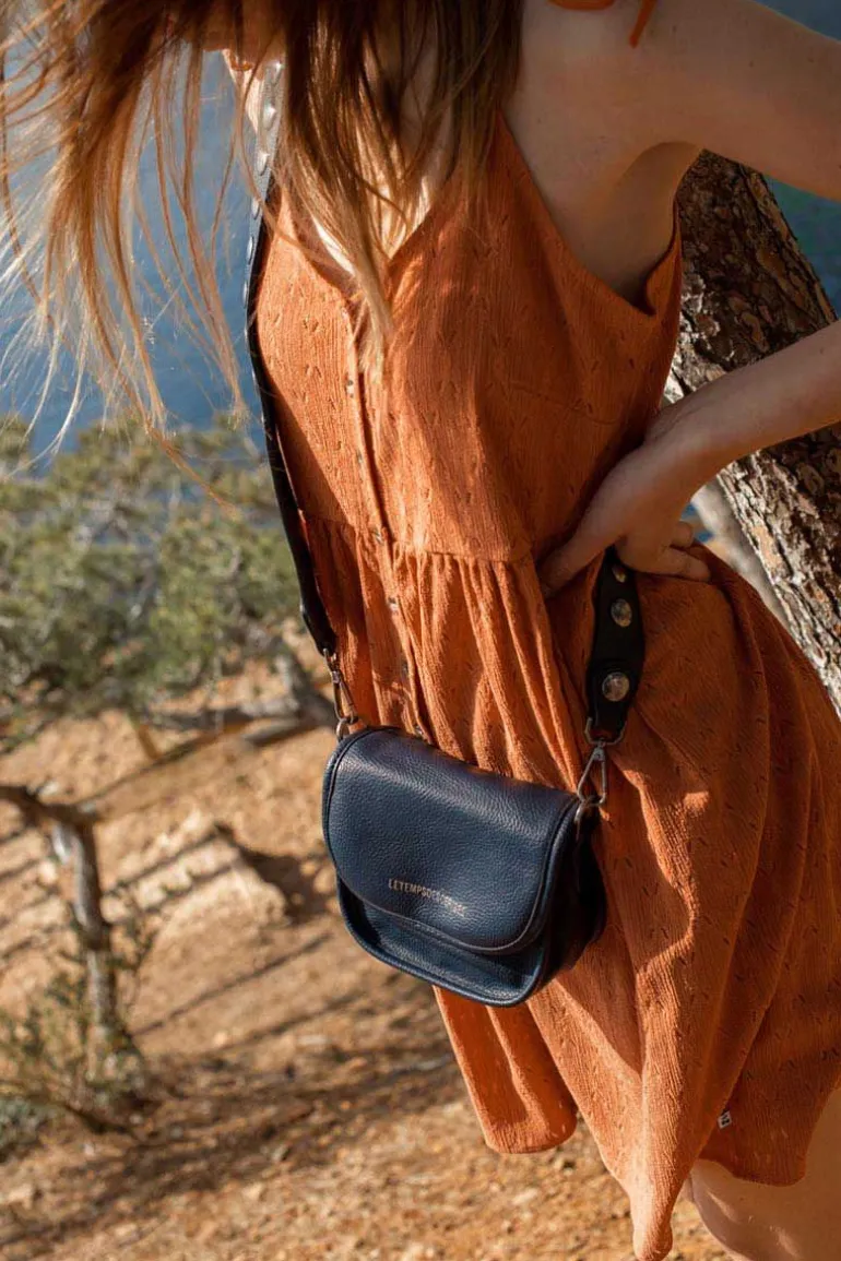 Le Temps des Cerises Sac A Bandouliere Alex Bleu Marine-Femme Sacs & Portefeuilles