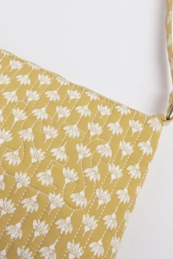 Le Temps des Cerises Sac A Bandouliere Lauri Jaune A Motif Floral-Femme Sacs & Portefeuilles