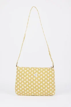 Le Temps des Cerises Sac A Bandouliere Lauri Jaune A Motif Floral-Femme Sacs & Portefeuilles