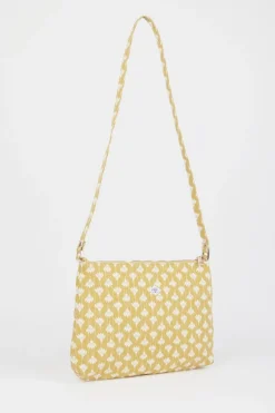 Le Temps des Cerises Sac A Bandouliere Lauri Jaune A Motif Floral-Femme Sacs & Portefeuilles