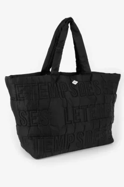 Le Temps des Cerises Sac Cabas Matelasse Luna Noir-Femme Sacs & Portefeuilles