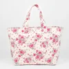 Le Temps des Cerises Sac Cabas Micky A Motif Fleuri Rose-Femme Sacs & Portefeuilles