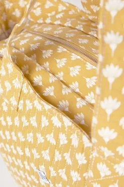 Le Temps des Cerises Sac Cabas Micky Jaune A Motif Fleuri-Femme Sacs & Portefeuilles