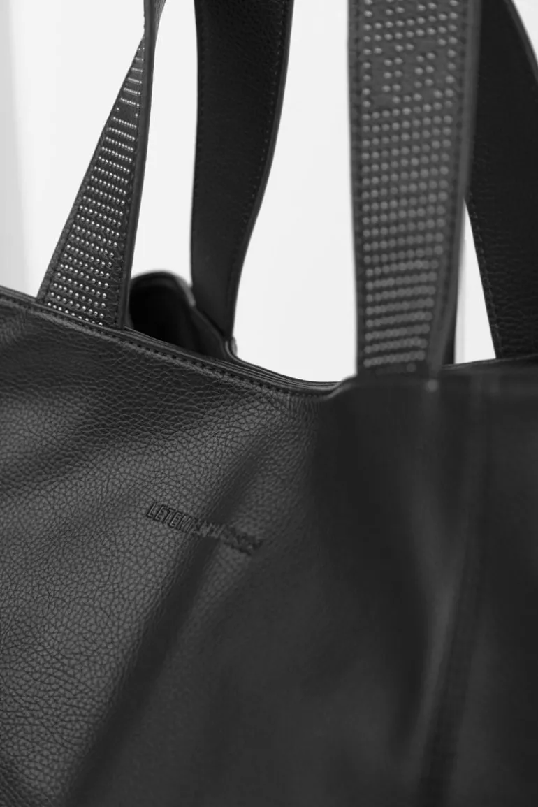 Le Temps des Cerises Sac Cabas Micky Noir-Femme Sacs & Portefeuilles