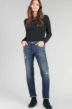 Le Temps des Cerises Sea 200/43 Boyfit Jeans Destroy Bleu N°2-Femme Coupe Boyfit