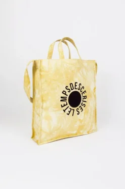 Le Temps des Cerises Shopping Bag Lina Tie And Dye Jaune-Femme Sacs & Portefeuilles