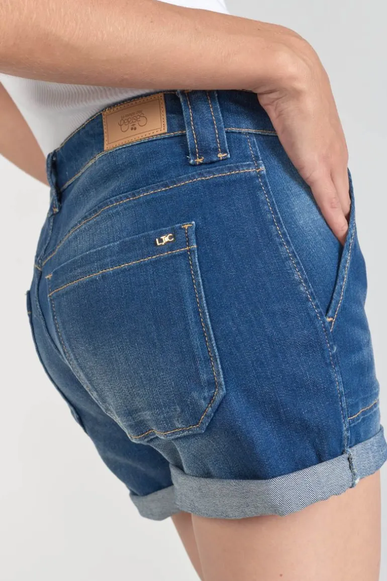 Le Temps des Cerises Short Bloom En Jeans Bleu Fonce-Femme Jupes & Shorts