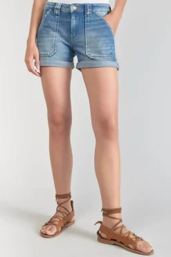Le Temps des Cerises Short Bloom En Jeans Bleu-Femme Jupes & Shorts