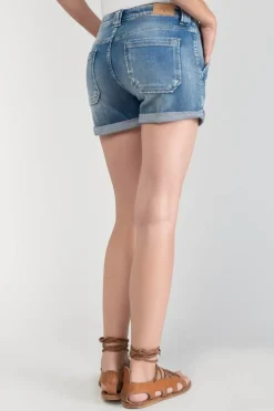 Le Temps des Cerises Short Bloom En Jeans Bleu-Femme Jupes & Shorts