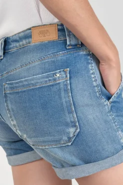 Le Temps des Cerises Short Bloom En Jeans Bleu-Femme Jupes & Shorts