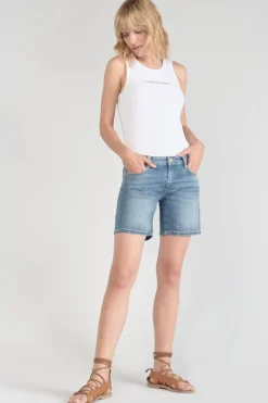 Le Temps des Cerises Short Janka En Jeans Bleu Delave-Femme Jupes & Shorts