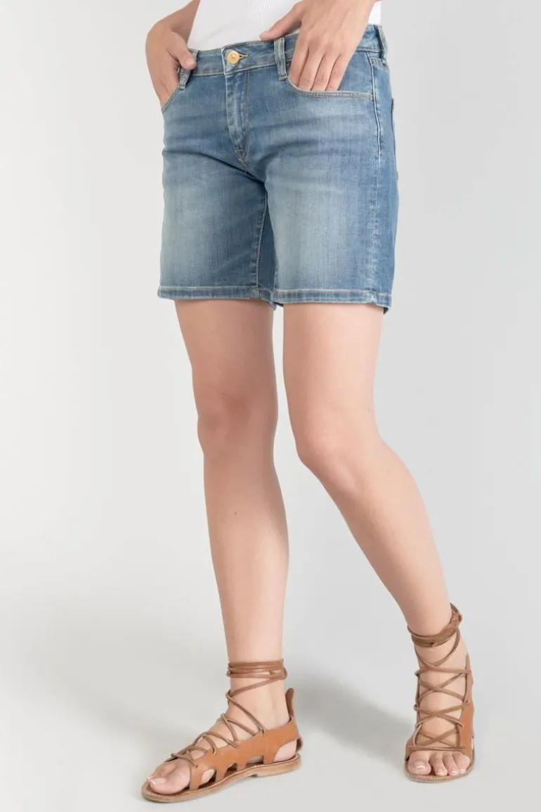 Le Temps des Cerises Short Janka En Jeans Bleu Delave-Femme Jupes & Shorts