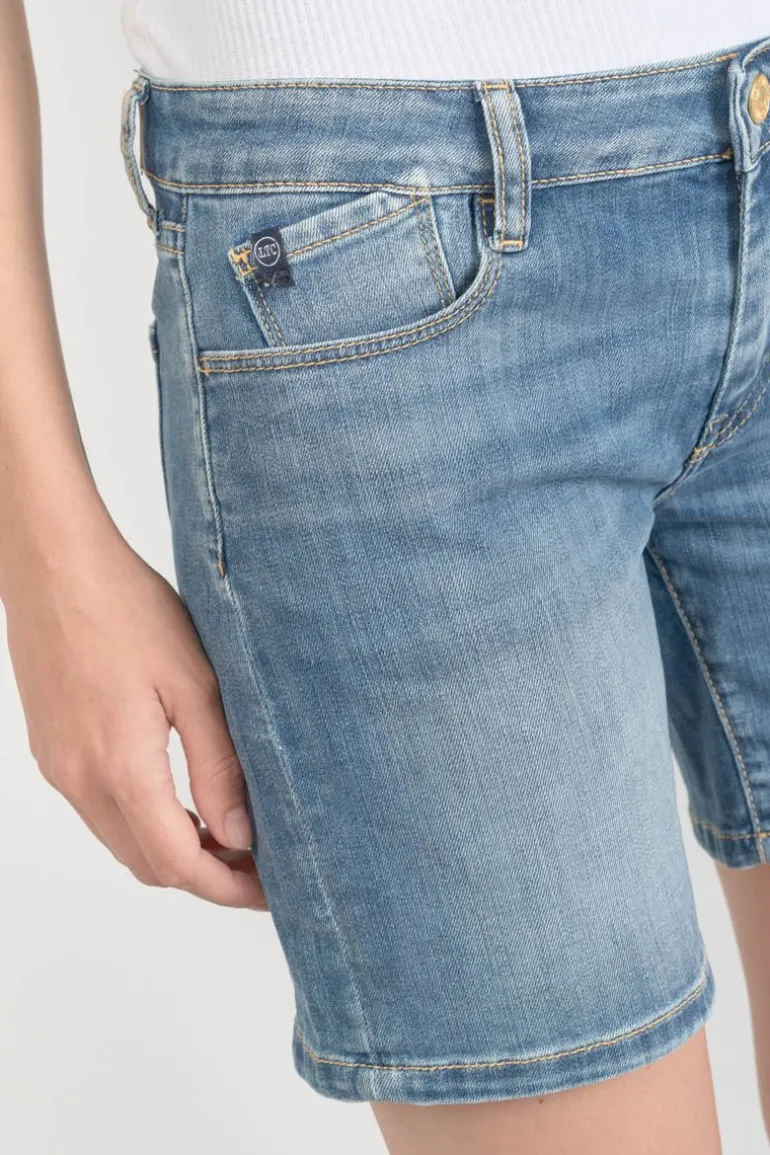 Le Temps des Cerises Short Janka En Jeans Bleu Delave-Femme Jupes & Shorts