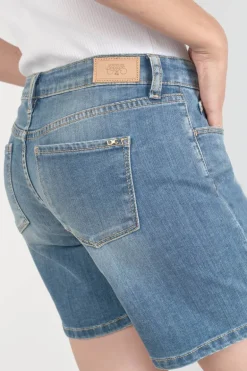 Le Temps des Cerises Short Janka En Jeans Bleu Delave-Femme Jupes & Shorts