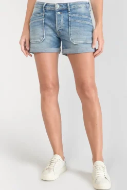 Le Temps des Cerises Short Madrague En Jeans Bleu-Femme Jupes & Shorts