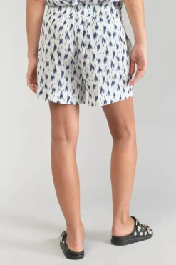 Le Temps des Cerises Short Nuria Tie And Dye Bleu-Femme Shorts & Jupes