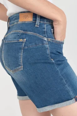 Le Temps des Cerises Short Paola En Jeans Bleu-Femme Jupes & Shorts