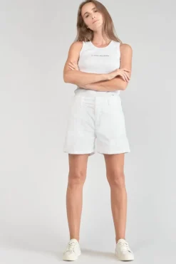 Le Temps des Cerises Short Sydney2 Blanc-Femme Shorts & Jupes