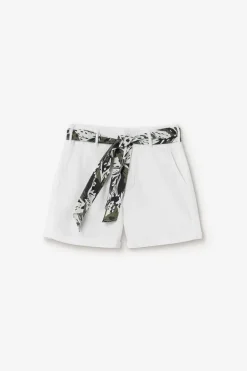 Le Temps des Cerises Short Sydney2 Blanc-Femme Shorts & Jupes