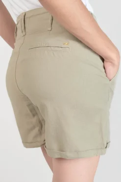 Le Temps des Cerises Short Sydney2 Kaki Clair-Femme Shorts & Jupes