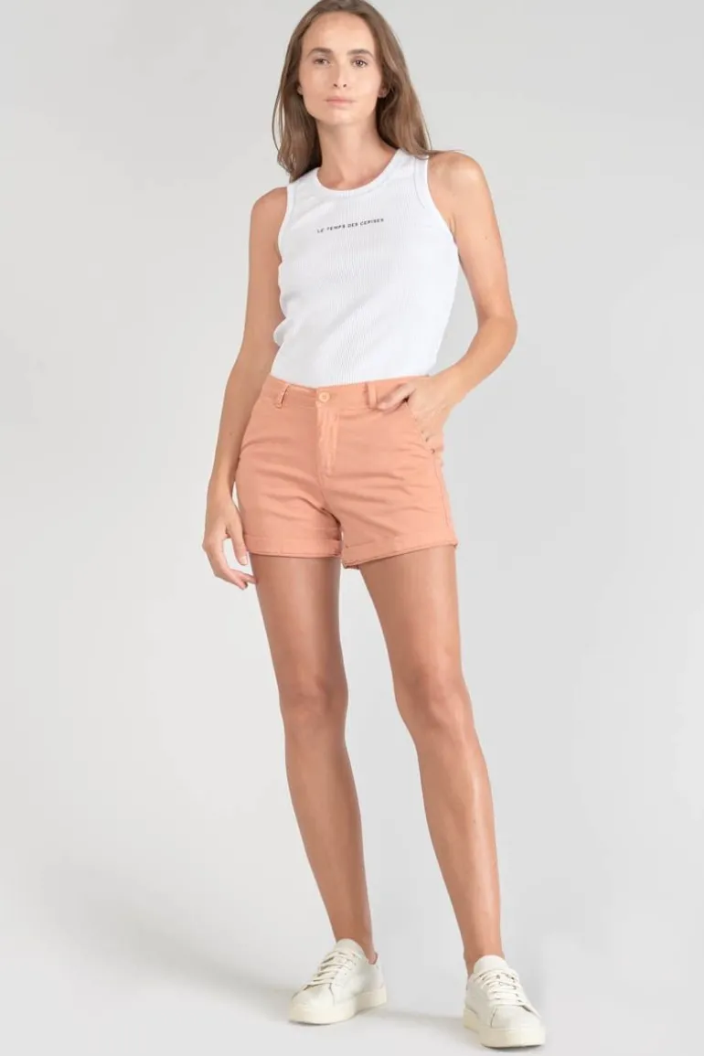 Le Temps des Cerises Short Veli2 Peche-Femme Shorts & Jupes
