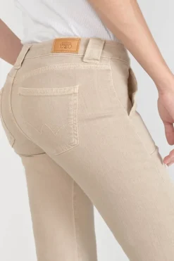 Le Temps des Cerises Sormiou Flare Jeans Beige Sable-Femme Coupe Flare / Bootcut