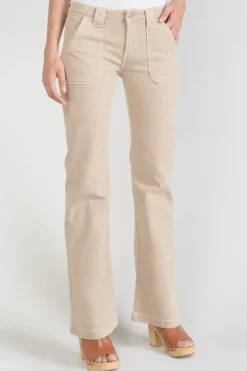 Le Temps des Cerises Sormiou Flare Jeans Beige Sable-Femme Coupe Flare / Bootcut