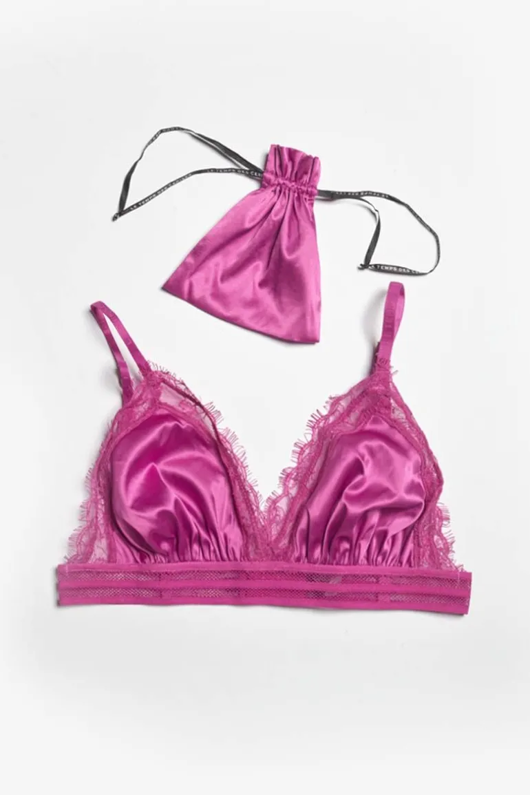 Le Temps des Cerises Soutien-Gorge Triangle Aurore Fuchsia-Femme Lingerie