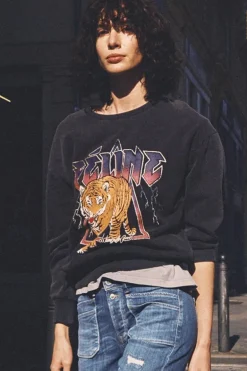 Le Temps des Cerises Sweat Nyke Gris Delave-Femme Pulls & Sweats & Cardigans