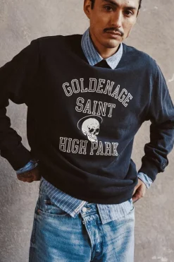 Le Temps des Cerises Sweat Tubur Noir Delave-Homme Sweats