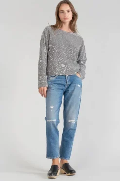 Le Temps des Cerises Top Able Argente-Femme Tops