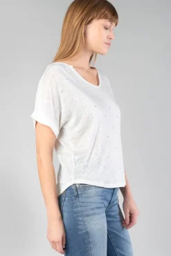 Le Temps des Cerises Top Bibou Creme-Femme T-Shirts & Débardeurs