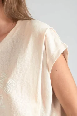 Le Temps des Cerises Top Coxy Sable-Femme T-Shirts & Débardeurs