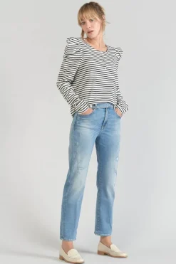 Le Temps des Cerises Top Demi A Rayures Noires Et Blanches-Femme T-Shirts & Débardeurs