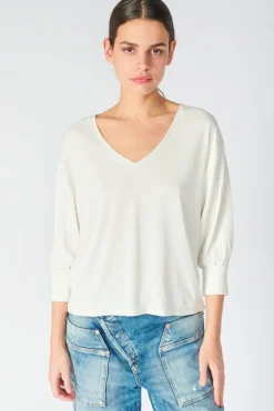 Le Temps des Cerises Top Jessie Creme-Femme T-Shirts & Débardeurs