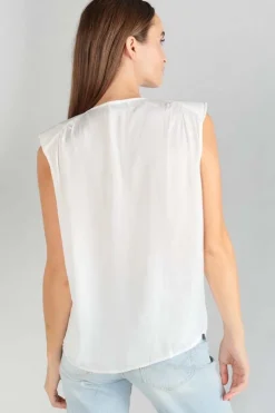 Le Temps des Cerises Top Missou En Jacquard Creme-Femme Tops