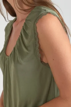 Le Temps des Cerises Top Nani Kaki-Femme T-Shirts & Débardeurs