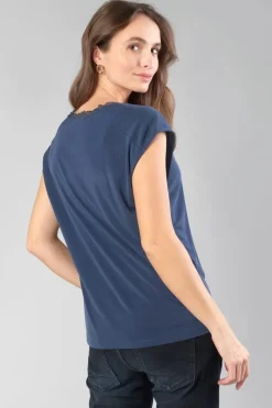 Le Temps des Cerises Top Nate Bleu Nuit-Femme T-Shirts & Débardeurs