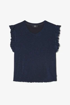 Le Temps des Cerises Top Nea Bleu Nuit Irise-Femme Tops