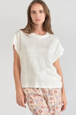 Le Temps des Cerises Top Overs Creme-Femme T-Shirts & Débardeurs