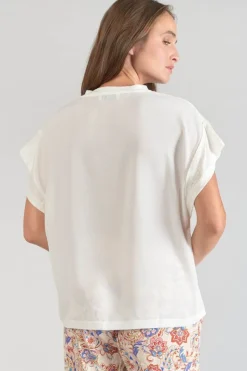 Le Temps des Cerises Top Overs Creme-Femme T-Shirts & Débardeurs