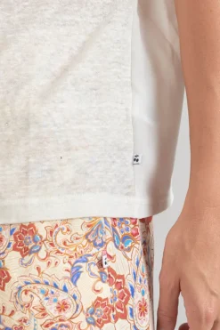 Le Temps des Cerises Top Overs Creme-Femme T-Shirts & Débardeurs