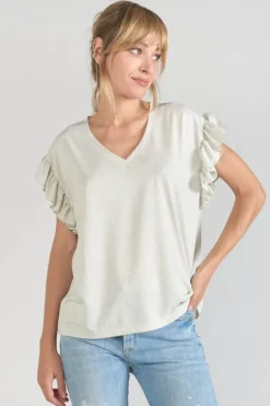 Le Temps des Cerises Top Ryls Blanc Irise-Femme T-Shirts & Débardeurs