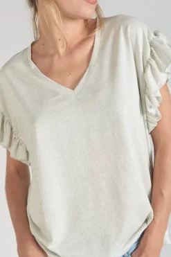 Le Temps des Cerises Top Ryls Blanc Irise-Femme T-Shirts & Débardeurs