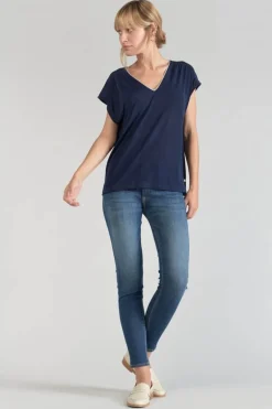 Le Temps des Cerises Top Sidy Bleu Marine-Femme T-Shirts & Débardeurs