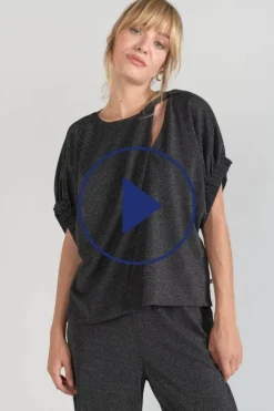 Le Temps des Cerises Top Winslet Noir Irise-Femme Tops