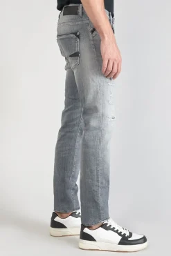Le Temps des Cerises Triolet 700/11 Adjusted Jeans Destroy Gris N°2-Homme Coupe Adjusted