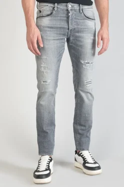 Le Temps des Cerises Triolet 700/11 Adjusted Jeans Destroy Gris N°2-Homme Coupe Adjusted