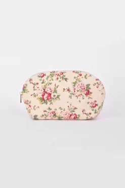 Le Temps des Cerises Trousse De Toilette Mary A Motif Fleuri Rose-Femme Sacs & Portefeuilles